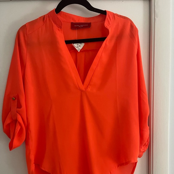 Bright orange blouse - Picture 1 of 2